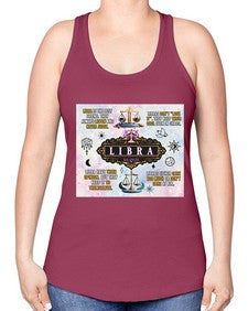 Straight Libra 474# - libra -Racerback Tank