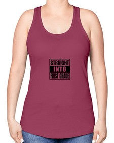 Straight into first grade 892# - first grade -Racerback Tank