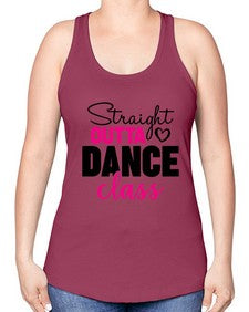 Straight outta dance class 189# - ballet -Racerback Tank