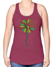 Sunflower Fist Juneteenth Black History 24# - black juneteenth -Racerback Tank