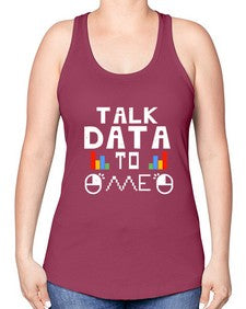 Talk dada to me 15# - computer -Racerback Tank