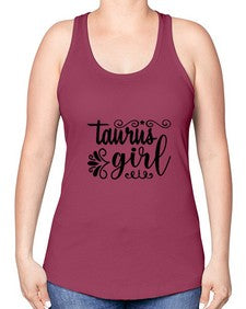 Taurus girl 499# - taurus -Racerback Tank