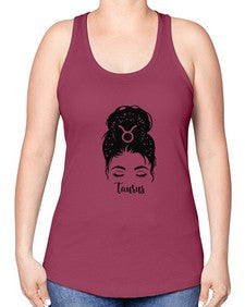 Taurus woman - taurus -Racerback Tank