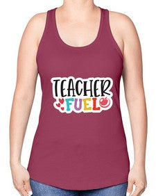 Teacher Fuel 1448# - teacher -Racerback Tank