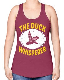 The DUCK Whisperer Style 16# - ducks -Racerback Tank