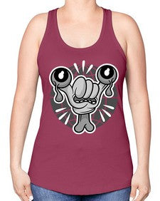 The nightmare 252# - cartoon general -Racerback Tank