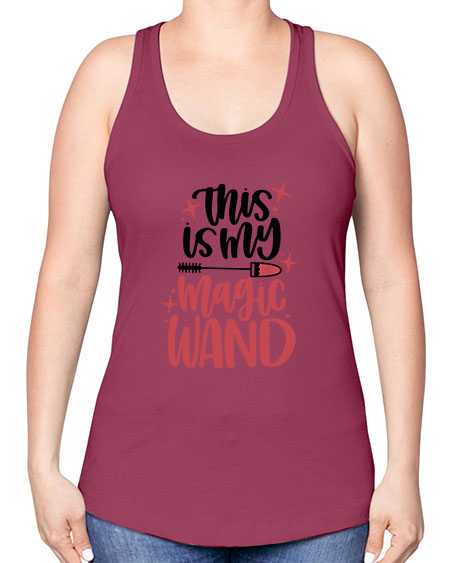 This Is My Magic Wand Style 12# - beauty - fashion -Racerback Tank