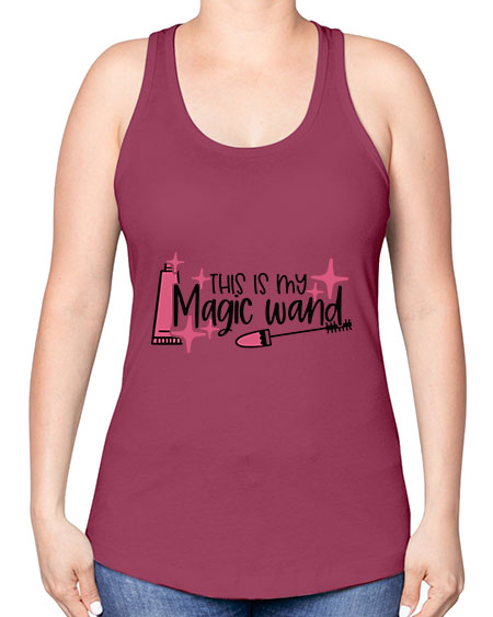 This Is My Magic Wand Style 13# - beauty - fashion -Racerback Tank