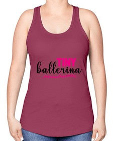 Tiny ballerina 202# - ballet -Racerback Tank