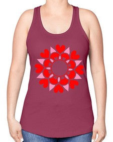 ValentineMandalaOPT 1194# - mandala -Racerback Tank