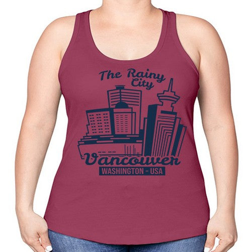 Vancouver 2049# - cities -Racerback Tank