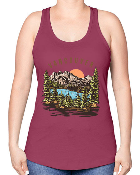 Vancouver 4# - nature -Racerback Tank