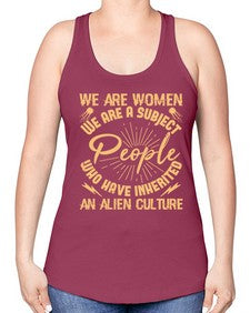 We are women we are people 42# - ufo -Racerback Tank