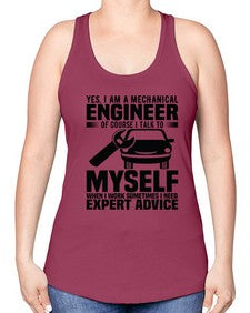 Yes I Am A Mechanical Style 1671# - engineer -Racerback Tank