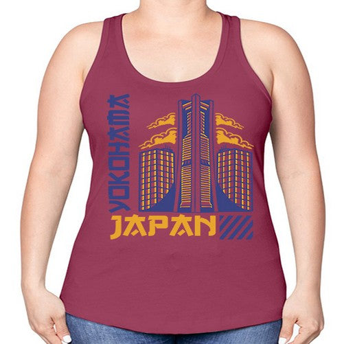 Yokohama 2157# - cities -Racerback Tank