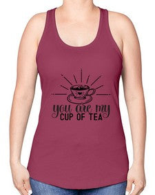 You Are My Cup Of Tea 1265# - funny -Racerback Tank