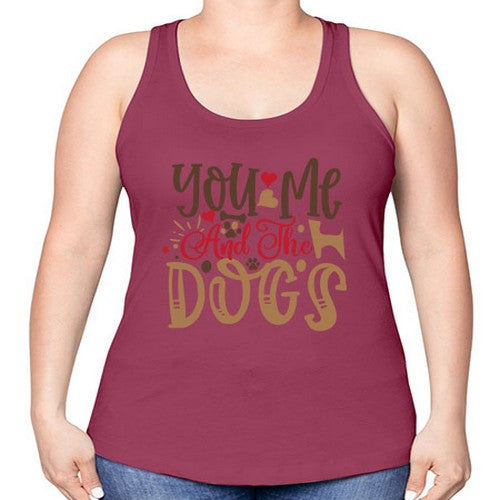 You Me And The Dogs Style 52# - dogs -Racerback Tank