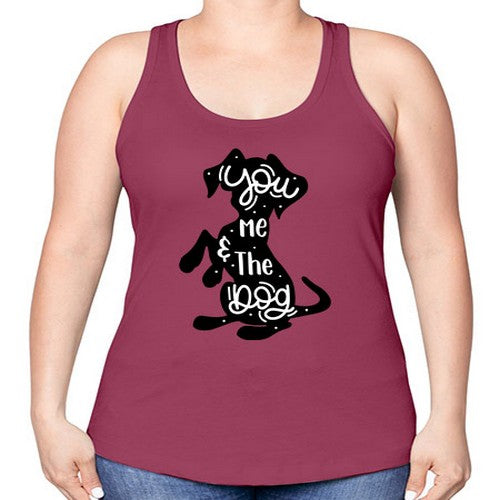 You Me The Dogs Style 4# - dogs -Racerback Tank