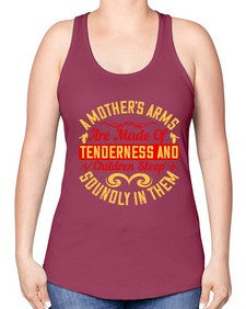a mothers arms are made of tenderness and children sleep soundly in them 28# - parents day -Racerback Tank