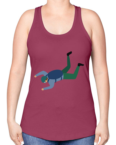 all in one 01# - parachute -Racerback Tank