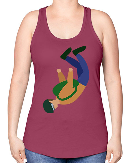 all in one 03# - parachute -Racerback Tank