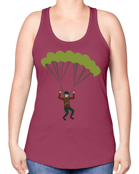 all in one 11# - parachute -Racerback Tank