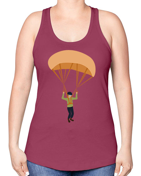 all in one 13# - parachute -Racerback Tank