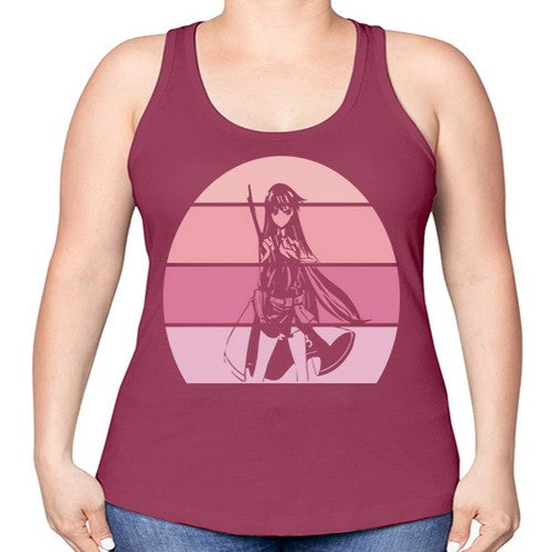 anime art 197# - anime -Racerback Tank