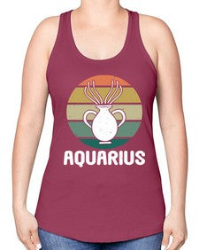 aquarius 78# - aquarius -Racerback Tank