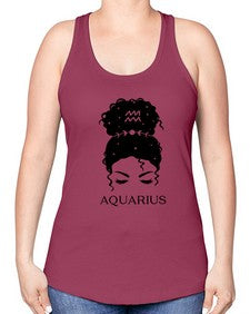aquarius 81# - aquarius -Racerback Tank