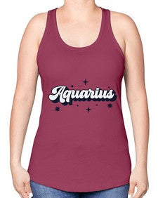 aquarius 82# - aquarius -Racerback Tank