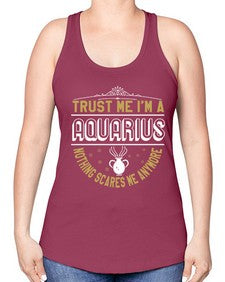aquarius 87# - aquarius -Racerback Tank