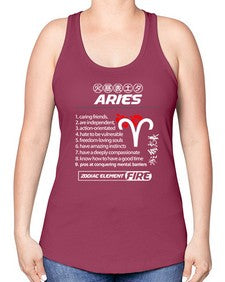 aries 137# - aries -Racerback Tank