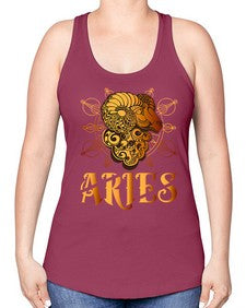 aries 14# - aries -Racerback Tank