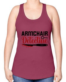 armchair detectiue 237# - true crime -Racerback Tank
