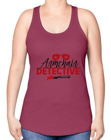 armchair detective 238# - true crime -Racerback Tank