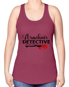 armchair detective 239# - true crime -Racerback Tank