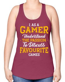 as a gamer understan the passion 61# - video games -Racerback Tank