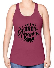 baby unicorn 14# - unicorn -Racerback Tank