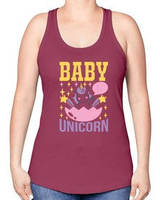 baby unicorn 18# - unicorn -Racerback Tank
