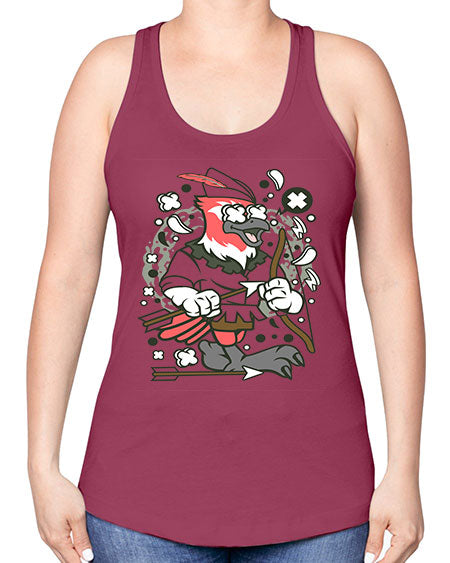 bird robin hood 25# - birds -Racerback Tank