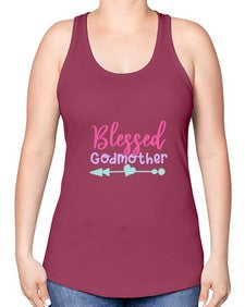 blessed godmother 104# - god parent -Racerback Tank