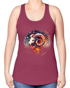 capricorn 214# - capricorn -Racerback Tank