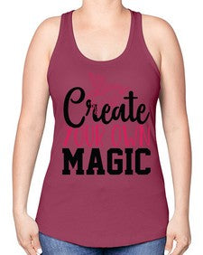 create your own magic 87# - unicorn -Racerback Tank