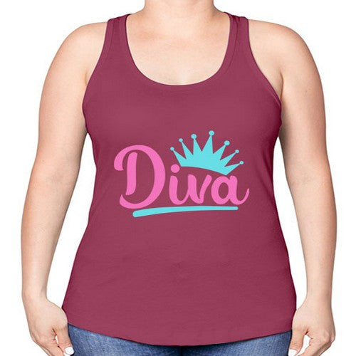 diva Style 121# - dogs -Racerback Tank