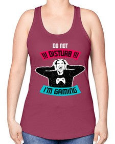 do not distrub im gaming 70# - video games -Racerback Tank