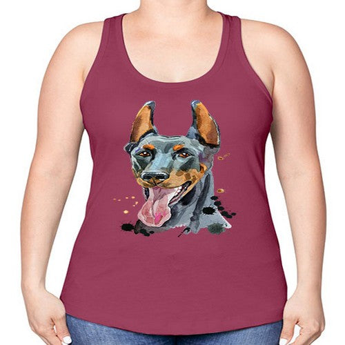 dog 105# - dogs -Racerback Tank