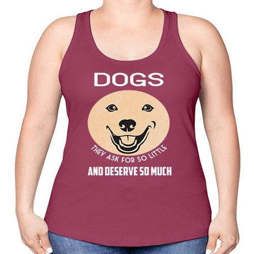 dog 115# - dogs -Racerback Tank