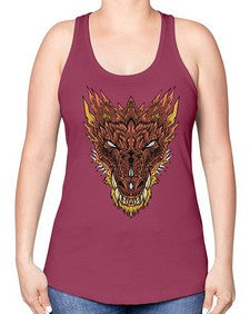 dragon 176# - dragon -Racerback Tank