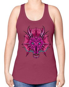 dragon 178# - dragon -Racerback Tank
